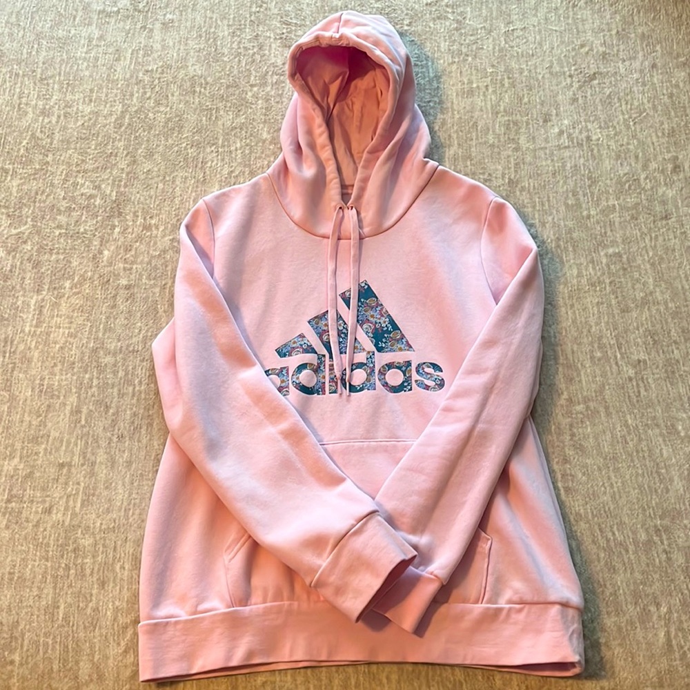 Women’s Pink Adidas Hoodie Size Large